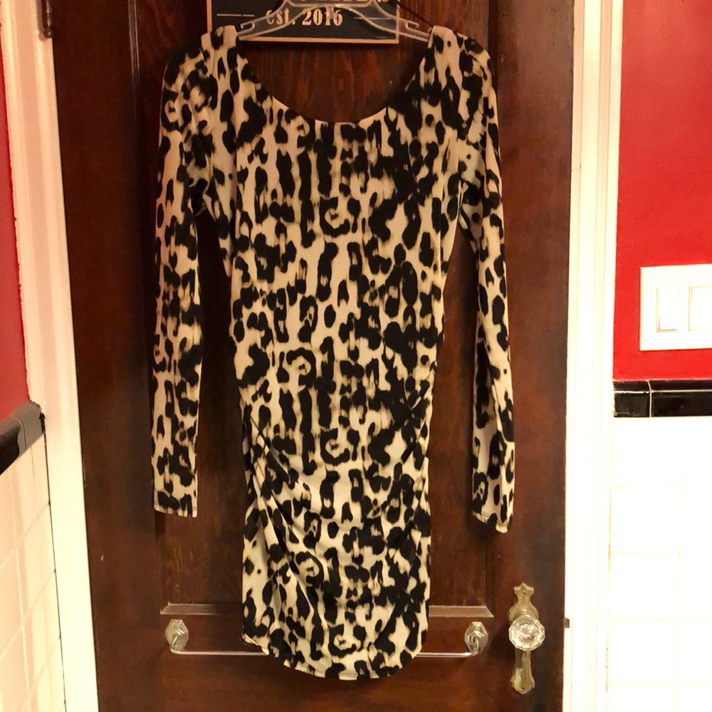 Guess cheetah print dress size small